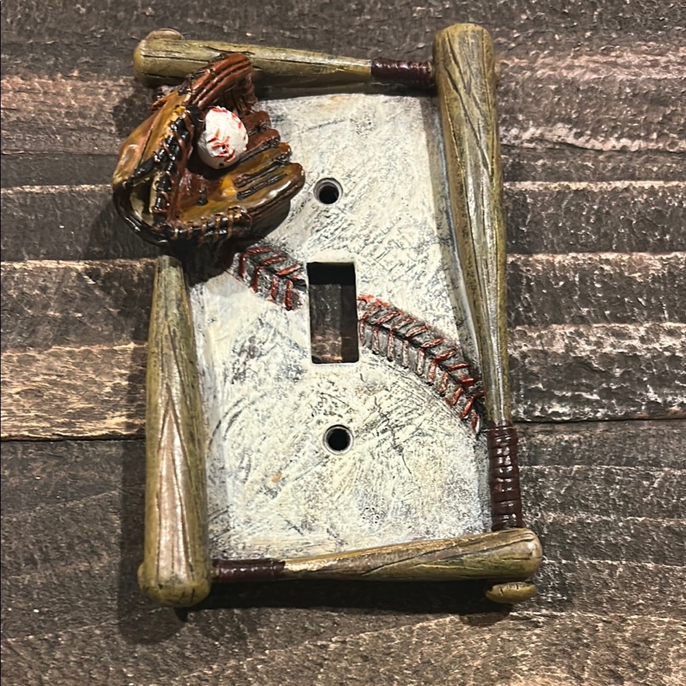 Baseball Lightswitch Cover